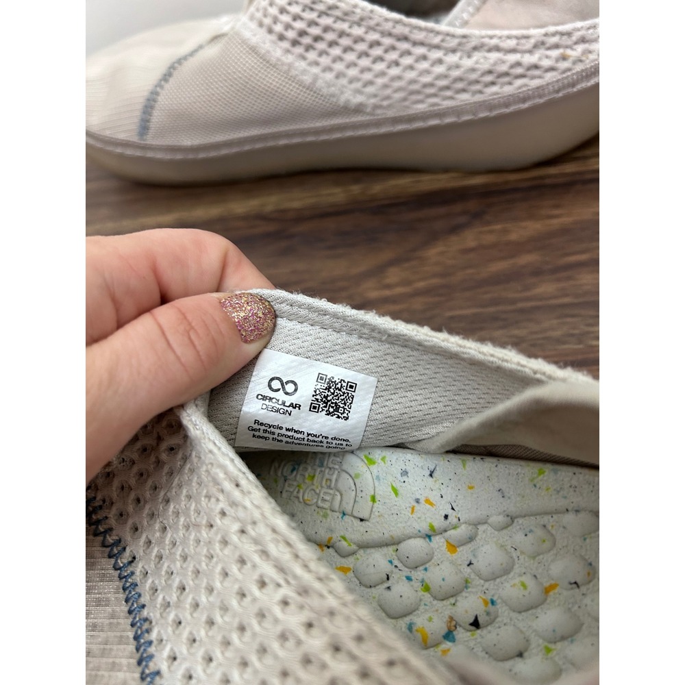 The North Face Base Camp Mule Gardenia White Gravel Mesh Slip On NF0A7W4D W 9 - Picture 4 of 9